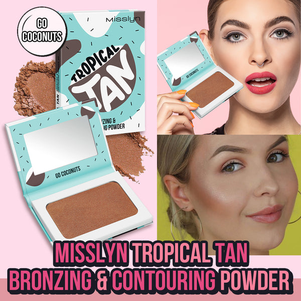 FRUITY BEAUTY STROBING POWDER & TROPICAL TAN BRONZING AND CONTOURING POWDER & POWDER BLUSH