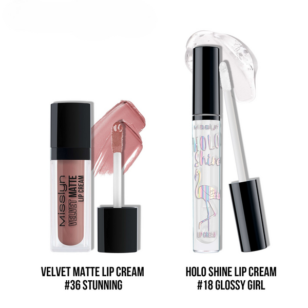 MISSLYN - HOLO SHINE LIP CREAM & VELVET MATTE LIP CREAM SET