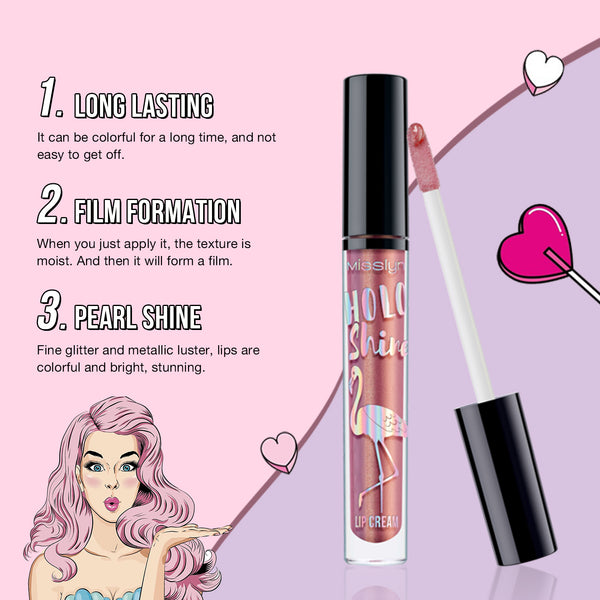 MISSLYN - HOLO SHINE LIP CREAM & VELVET MATTE LIP CREAM & LIP LINER SET